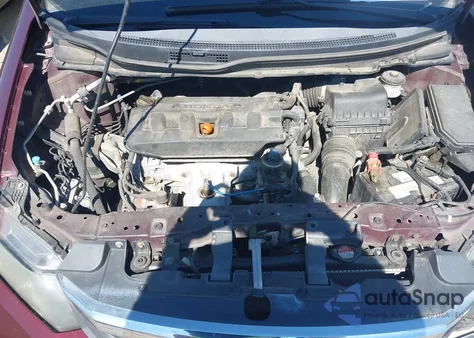 2012 Honda Civic Lx z USA, uszkodzony, nr VIN 2HGFB2F50CH582749